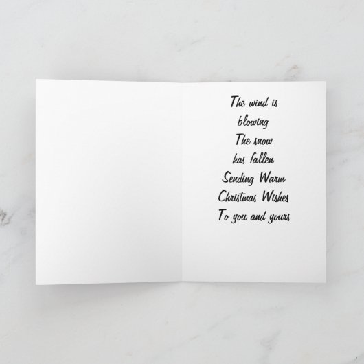 U/YOUR/YOUR/に「暖かい」クリスマスの願いを送る シーズンカード (内部)