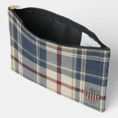 UA 250 American Plaid Shield Motif ID1301 アクセサリーポーチ (見開き)
