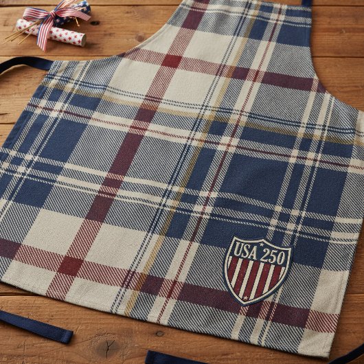 UA 250 American Plaid Shield Motif ID1301 エプロン