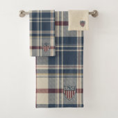 UA 250 American Plaid Shield Motif ID1301 バスタオルセット (インサイチュ)
