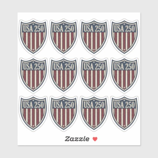 UA 250 American Shield Motif ID1301 シール (シート)