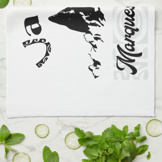 UA POU (Noir) キッチンタオル (折り畳み)