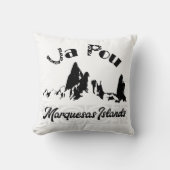 UA POU (Noir) クッション (正面)