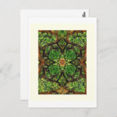 UABSTRACT AMBIDEXTEROUS TREES #66、編集G、油   ポストカード (正面/裏面)