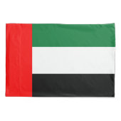 UAEの独身の国旗を持つピローケース 枕カバー (裏面)