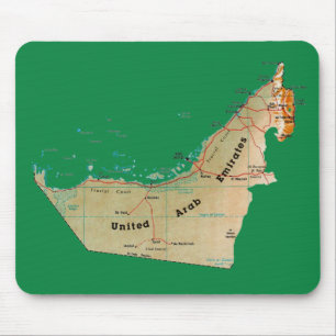 UAEマップマウスパッド マウスパッド