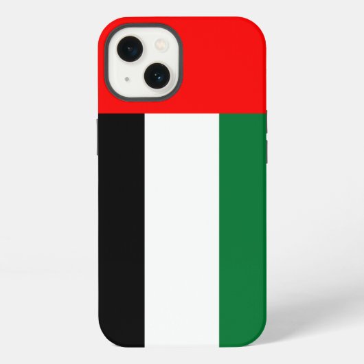 UAE国旗の愛国的なApple Case-Mate iPhoneケース (裏面)