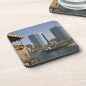 UAE、ドバイ、ドバイクリーク。ドークルーズチャンネル コースター (左側)