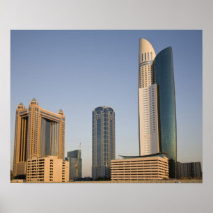 UAE、ドバイ。パークプレイスタワーとその他 ポスター