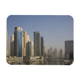 UAE、ドバイ。マリーナタワーズボート付きいかり。 マグネット
