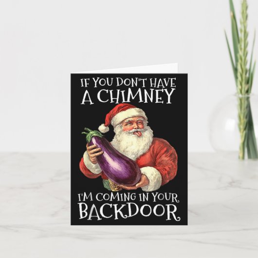 Ual Innuendo Santa Rude Christmas  カード (正面)