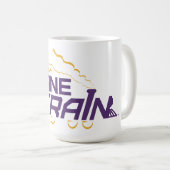 UAlbany Daneトレインのロゴ コーヒーマグカップ (正面右)
