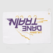 UAlbany Daneトレインのロゴ ゴルフタオル (横)