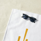 UAlbany Daneトレインのロゴ ビーチタオル (インサイチュ)