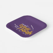 UAlbany Daneトレインのロゴ ペーパープレート (傾斜あり)