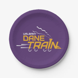 UAlbany Daneトレインのロゴ ペーパープレート