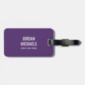 UAlbany Daneトレインのロゴ ラゲッジタグ (裏面横)