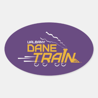 UAlbany Daneトレインのロゴ 楕円形シール