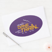UAlbany Daneトレインのロゴ 楕円形シール (封筒)