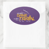 UAlbany Daneトレインのロゴ 楕円形シール (バッグ)