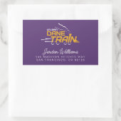 UAlbany Daneトレインのロゴ 長方形シール (バッグ)