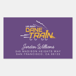 UAlbany Daneトレインのロゴ 長方形シール