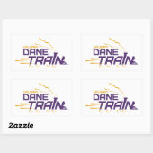 UAlbany Daneトレインのロゴ 長方形シール (シート)