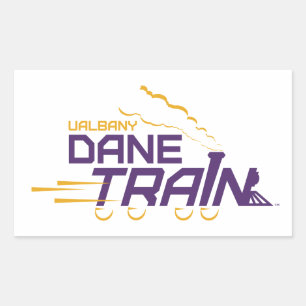 UAlbany Daneトレインのロゴ 長方形シール
