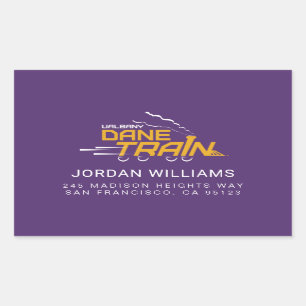 UAlbany Daneトレインのロゴ 長方形シール