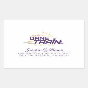 UAlbany Daneトレインのロゴ 長方形シール
