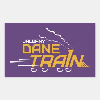UAlbany Daneトレインのロゴ 長方形シール