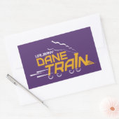 UAlbany Daneトレインのロゴ 長方形シール (封筒)