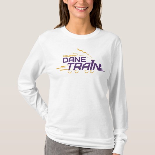 UAlbany Daneトレインのロゴ Tシャツ (正面)