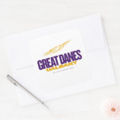 UAlbany Great Danesプライド – カレッジベースボール スクエアシール (封筒)