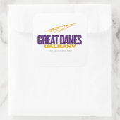 UAlbany Great Danesプライド – カレッジベースボール スクエアシール (バッグ)