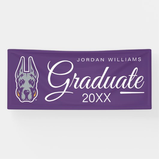 UAlbany Great Danesロゴ |卒業生 横断幕 (横)