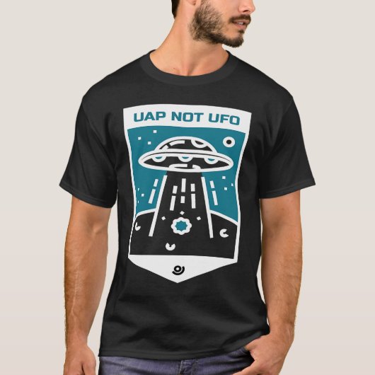 UAP NOT UFOエイリアン宇宙船 Tシャツ (正面)