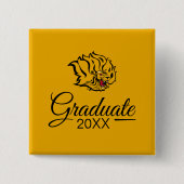 UAPBゴールデンライオンズ卒業生 缶バッジ (正面)