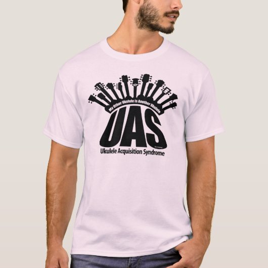 UASのウクレレの獲得シンドローム Tシャツ (正面)