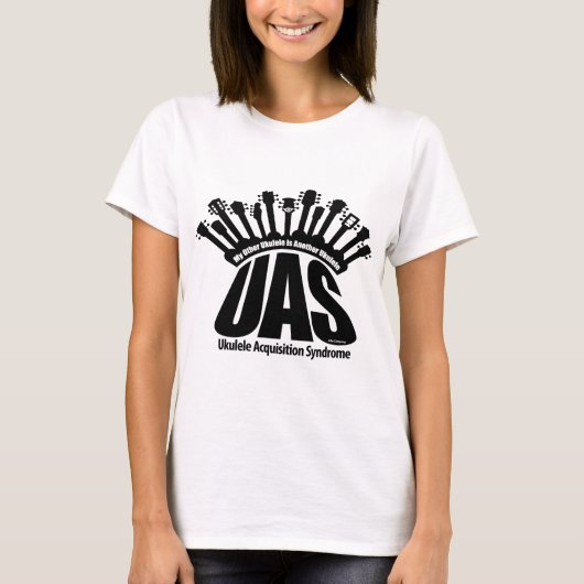 UASのウクレレの獲得シンドローム Tシャツ (正面)