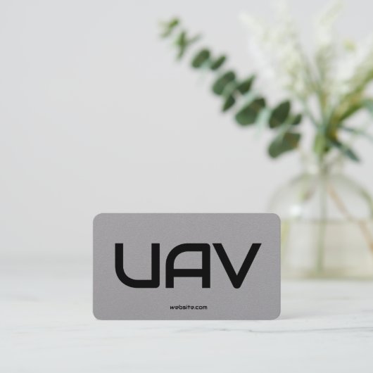 UAVドローンカスタムQRプレミアム 名刺 (スタンド正面)