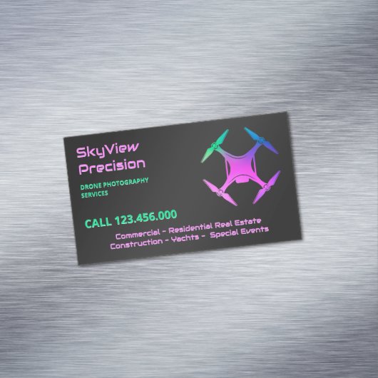 UAVドローン撮影 マグネット名刺 (インサイチュ)