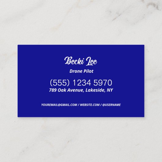 UAVパイロットカスタムQR 名刺 (裏面)