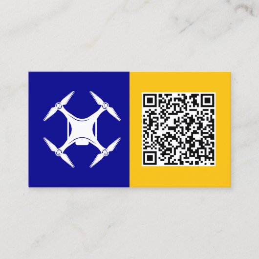 UAVパイロットカスタムQR 名刺 (正面)
