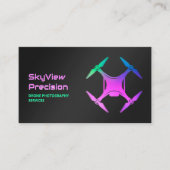 UAV空中ドローンQR 名刺 (正面)