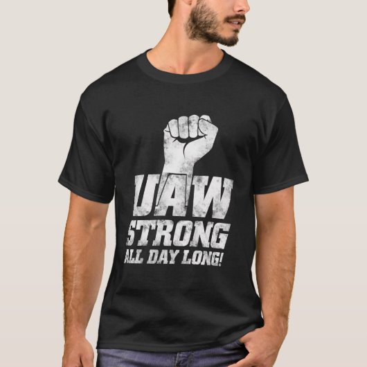 Uaw Strike Red Tee自動統一された労働者組合Uaw S Tシャツ (正面)