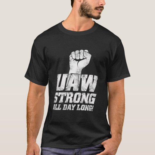 Uaw Strike Red Tee自動統一された労働者組合Uaw S Tシャツ (正面)