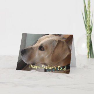 UB-かわいい子犬の父の日カード カード