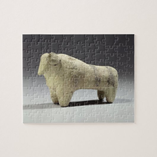 UbaidのスタイルのBull、紀元前のc.4000-3500 (terracott ジグソーパズル (横)