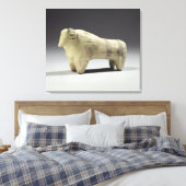 Ubaidスタイルでのブル、紀元前4000-3500 （テラコット） キャンバスプリント (インサイチュ (寝室))